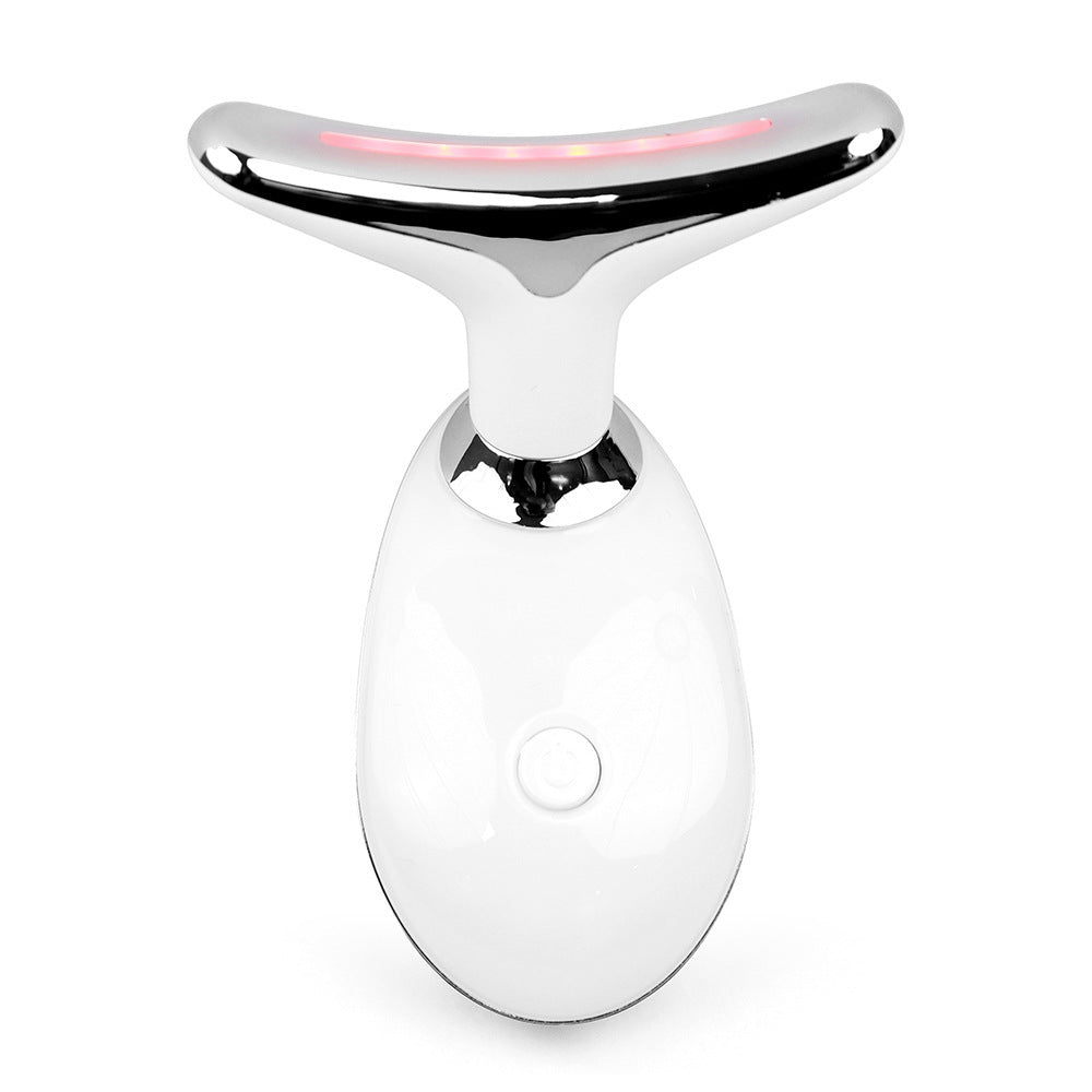 LED Neck Lifting & Wrinkle Reduction Device – Vibration Massage & Color Light Therapy Beauty Tool