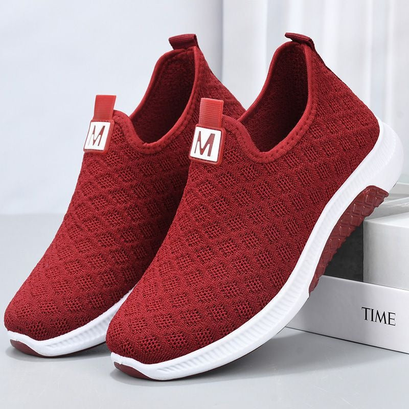 Summer Korean Mesh Comfortable Women Shoes - Breathable Hollow Sports Walking Sneakers