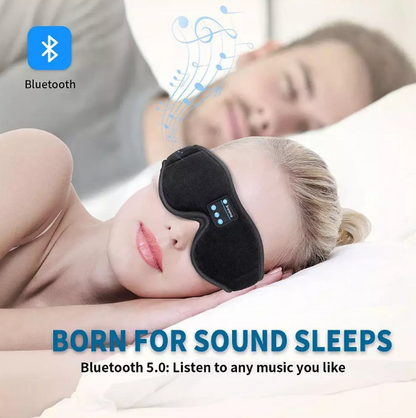3D Bluetooth Sleep Eye Mask with Wireless Music | Soft Stereo Headset for Relaxation & Deep Sleep