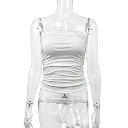Zarusky Off-Shoulder Camisole Top – Sexy Slim Fit Women's Strapless Top