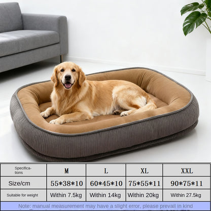 Warm semi-enclosed dog house bed with removable, washable cushion. All-season comfort for dogs and cats—cozy, secure, and easy to maintain.