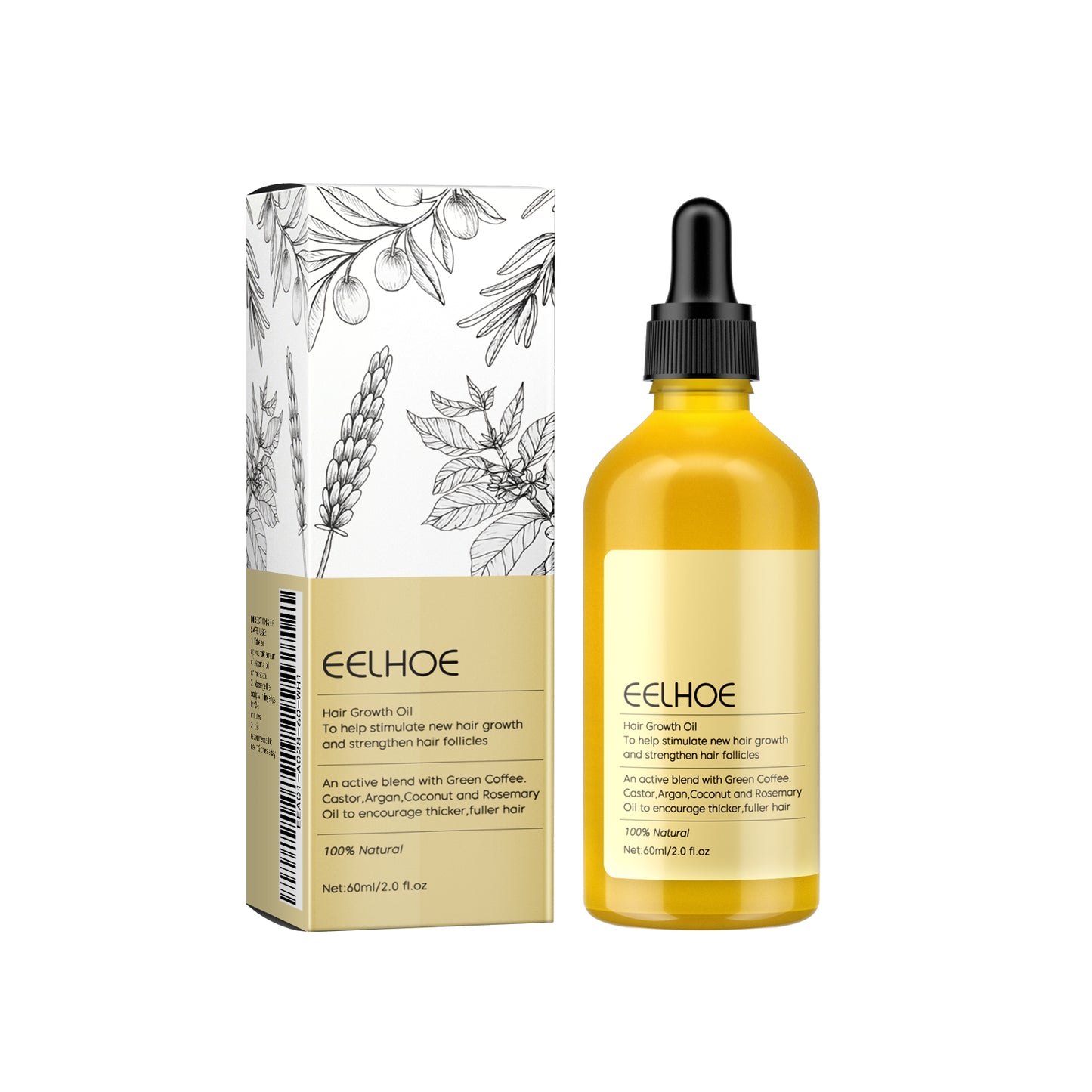 Zarusky Rosemary & Argan Hair Growth Oil – Nourishing Scalp Treatment | USA 2-6 Days