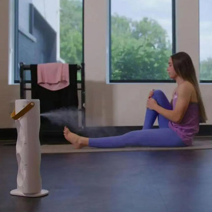 Rechargeable mini fan with spray mist cooling and LED light. Compact, quiet, and refreshing—ideal for desktop, bedroom, and small room ventilation.