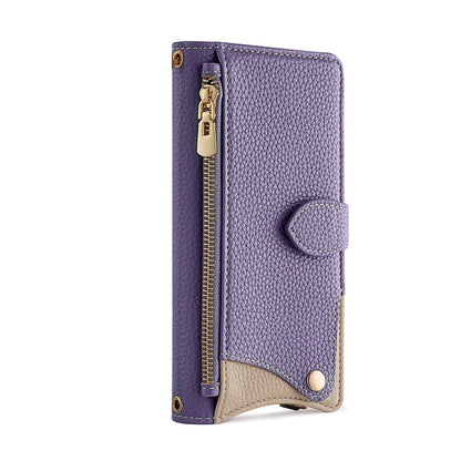 Mirror Makeup Crossbody Phone Case for iPhone – Card Slot, Stand Function & Stylish Strap | Compatible with iPhone 13 / 15 / 16 / 17 Pro Max