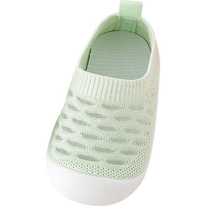 Baby Walking Shoes - Soft Sole Anti-Slip Indoor Shoes for Boys & Girls | Breathable Mesh First Walkers