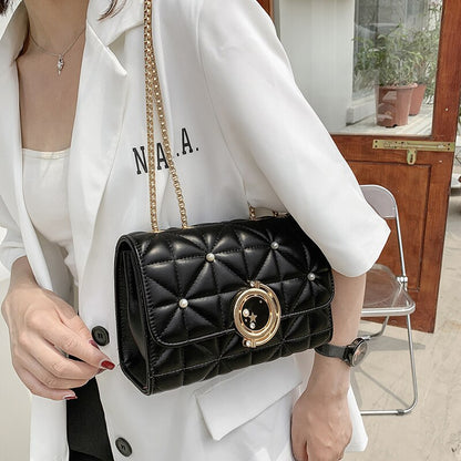 Brand Designer Women Shoulder Bags Diamond Lattice Crossbody Bag for Girls Chain Square Flap Messenger Bag Ladies Handbags