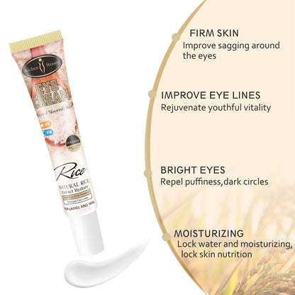 Zarusky Rice Eye Cream - Remove Eye Bags, Dark Circles & Fine Lines