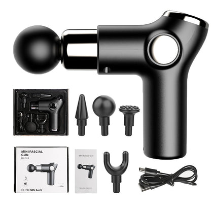 Zarusky Mini Pistolet de Massage – Masseur de Poche 32 Vitesses pour Soulagement Musculaire Profond