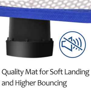 55” Toddler Trampoline with Safety Enclosure Net & Balls | Indoor & Outdoor Mini Trampoline for Kids | Safe, Sturdy Active Play for Toddlers