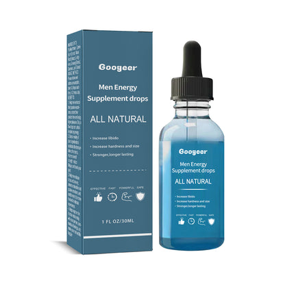 Googeer Men’s Enhancement Supplement Drops – Liquid Men’s Energy, Vitality & Performance Support