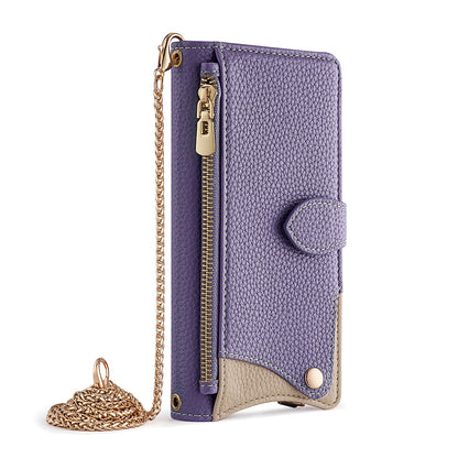 Mirror Makeup Crossbody Phone Case for iPhone – Card Slot, Stand Function & Stylish Strap | Compatible with iPhone 13 / 15 / 16 / 17 Pro Max