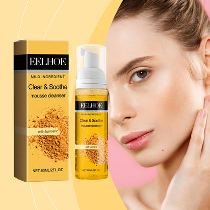 Turmeric Cleansing Mousse - Gentle Pore Care Foam Cleanser for Radiant Skin