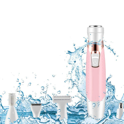 Zarusky™ 5-in-1 Electric Lady Shaver – Eyebrow, Armpit & Leg Hair Trimmer & Hair Remover