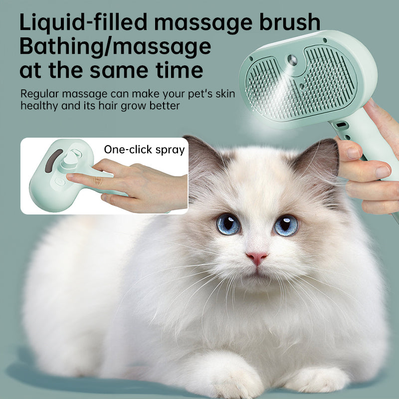 Upgraded electric pet grooming comb with gentle steam technology. Removes loose hair, cleans fur, and styles coats—safe and comfortable for dogs and cats.