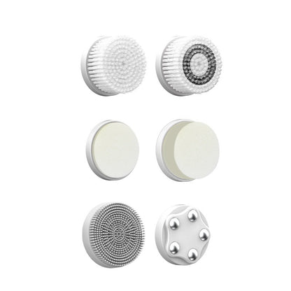 Zarusky™ 6-in-1 Hydro-Glow Facial Device – Ultrasonic Hot & Cold Pore Cleanser with LED Display