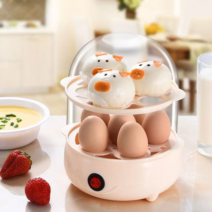 Zarusky Mini Egg Cooker - Anti-Dry Burn Steamed Egg Breakfast Machine