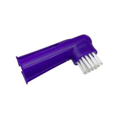 Complete pet dental care set with toothpaste, toothbrush, and finger brush. Gently cleans teeth, reduces plaque, and keeps dog and cat breath fresh.