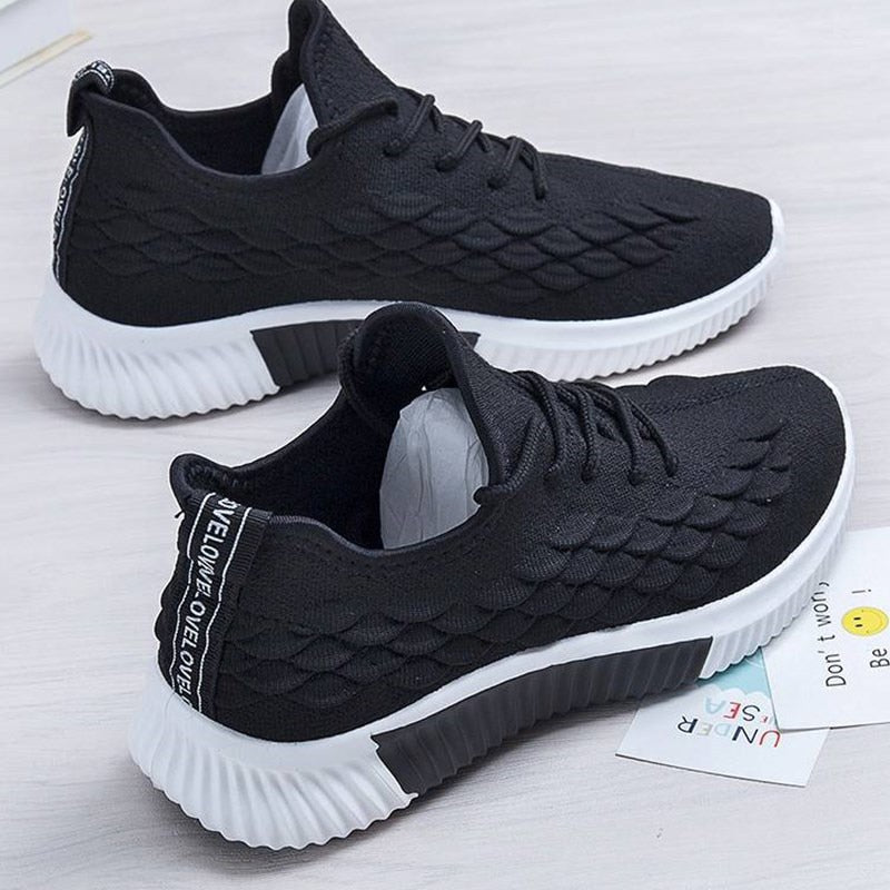 Women Sneakers Running Shoes - Casual Flats Vulcanized Walking Shoes Plus Size