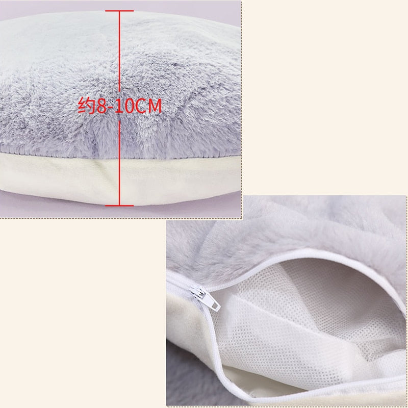 Soft Plush Pet Bed - Warm Winter Sleeping Nest for Cats & Small Dogs | Cozy Kennel Cushion