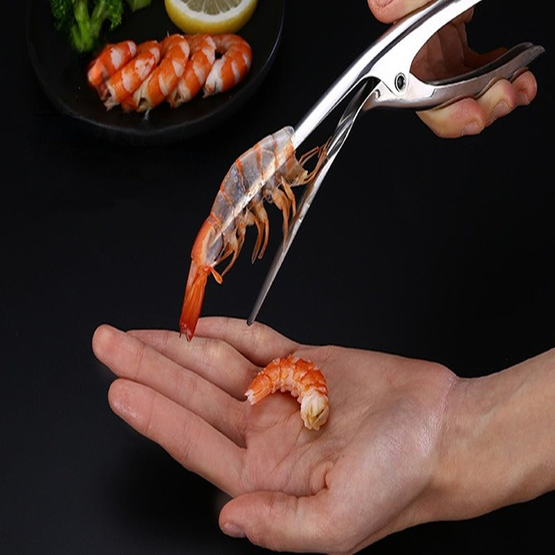 Zarusky Stainless Steel Shrimp Peeler - Easy Deveining Kitchen Tool