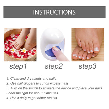 South Moon Nail Care Phototherapy Device – Hands & Feet Repair Tool for Gray, Yellow, Soft & Ingrown Nails