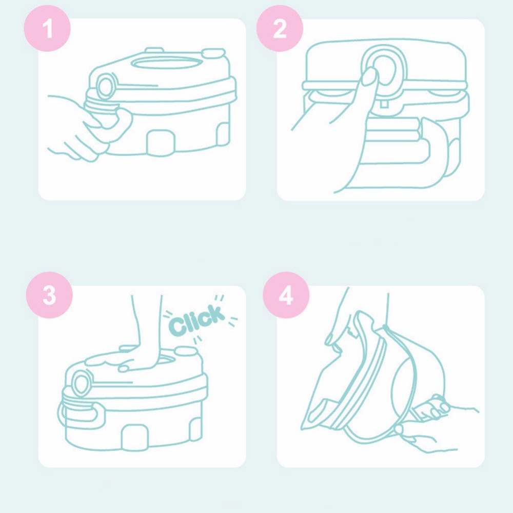 Kids Travel Potty Emergency Toilet | Portable Toddler Potty for Outdoor Camping, Car Travel & Potty Training | Foldable Leak-Proof Training Toilet