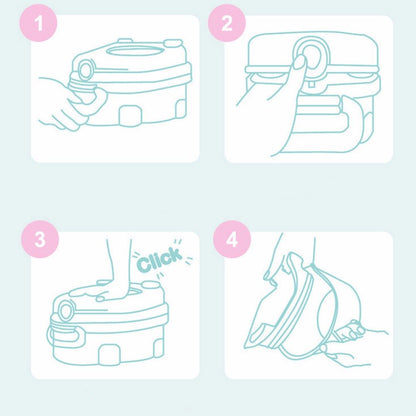 Kids Travel Potty Emergency Toilet | Portable Toddler Potty for Outdoor Camping, Car Travel & Potty Training | Foldable Leak-Proof Training Toilet