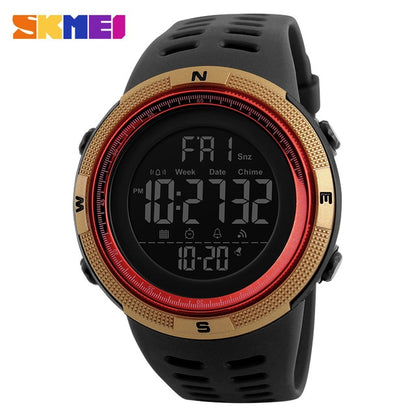 Men’s Sports Digital LED Watch – 50M Waterproof Military-Style Casual Wristwatch
