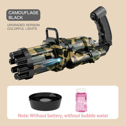 Magic Dolphin Gatling Bubble Gun | Automatic Electric Bubble Machine Blower | Outdoor Soap Bubble Toy for Kids & Children