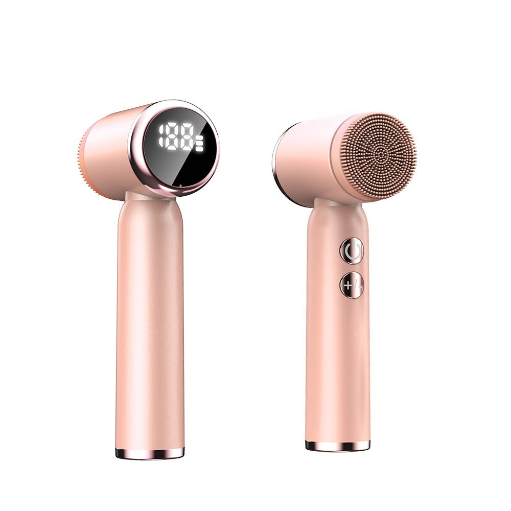 Zarusky™ 6-in-1 Hydro-Glow Facial Device – Ultrasonic Hot & Cold Pore Cleanser with LED Display