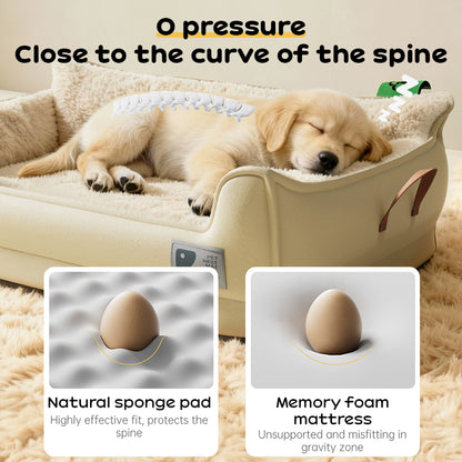 Durable all-weather dog house built for medium and large dogs. Chew-resistant, portable, and washable—ideal for indoor and outdoor comfort year-round.