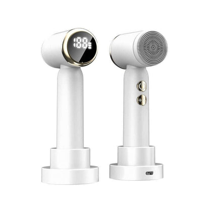 Zarusky™ 6-in-1 Hydro-Glow Facial Device – Ultrasonic Hot & Cold Pore Cleanser with LED Display