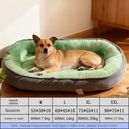 Warm semi-enclosed dog house bed with removable, washable cushion. All-season comfort for dogs and cats—cozy, secure, and easy to maintain.