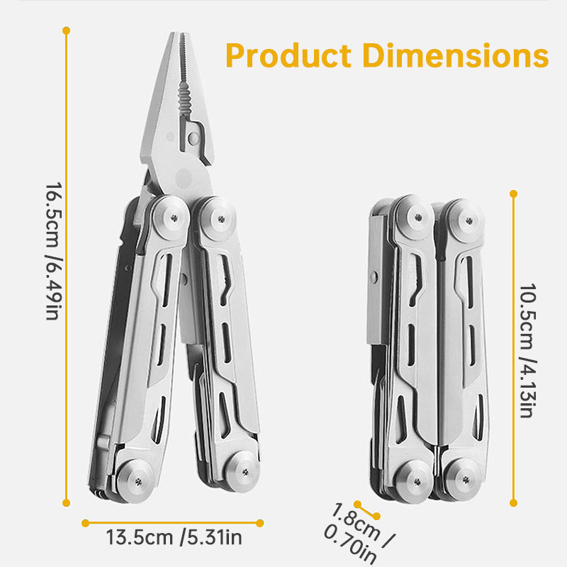 12-in-1 Multitool Pliers – Professional Survival Gear for Camping, Hunting & Fishing | Perfect Gift for Men