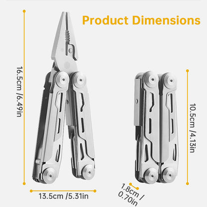 12-in-1 Multitool Pliers – Professional Survival Gear for Camping, Hunting & Fishing | Perfect Gift for Men