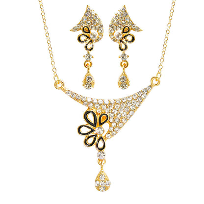 Elegant Engagement Jewelry Set – Premium Necklace & Earrings Set for Brides