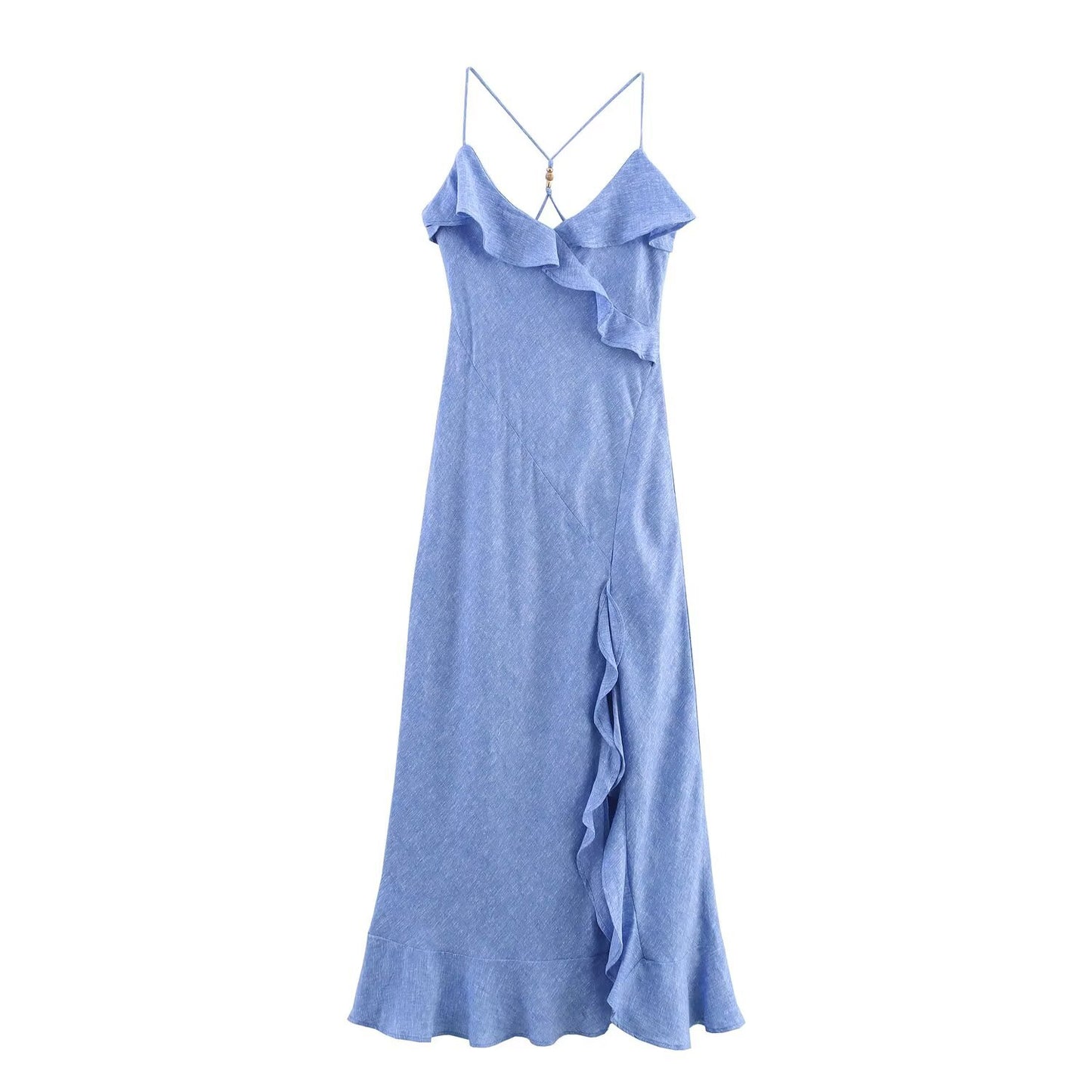 Elegant Layered Ruffle Maxi Dress for Women