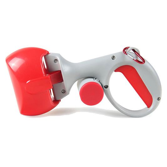 2-in-1 Portable Pet Poop Picker - Dog & Cat Waste Scoop with Bag Dispenser for Easy Cleanup