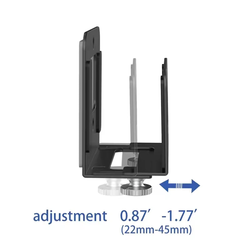 Universal adjustable wall mount for Apple TV, routers, modems, and TV boxes. Space-saving, sturdy, and easy to install—perfect for clean home setups.