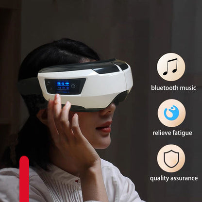 Zarusky™ Eye Massager – Vibration, Air Pressure & Heating Therapy with Bluetooth Music for Relaxation & Vision Care