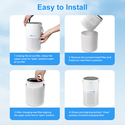 Compact negative ion desktop air purifier for indoor use. Helps reduce formaldehyde, remove odors, and support cleaner, fresher air at home or office.