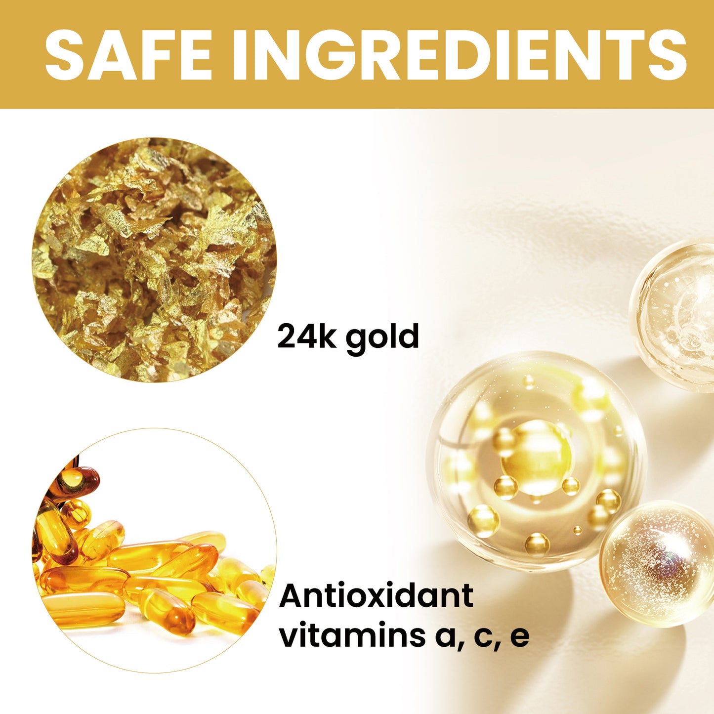 24K Gold Anti-Aging Sparkling Oil Serum - Facial Firming & Wrinkle Lifting Treatment