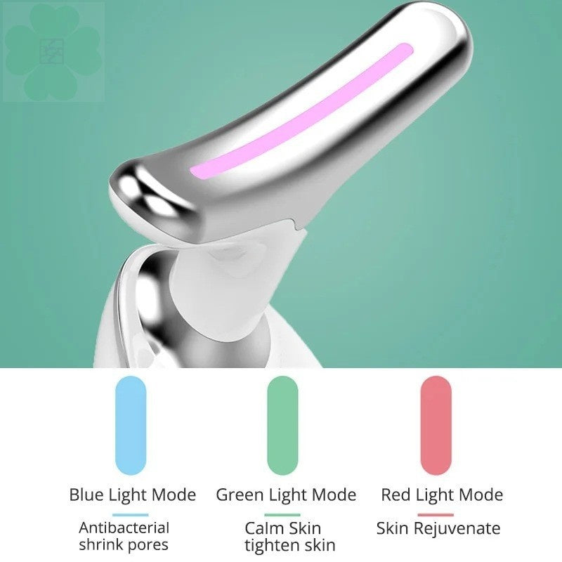 LED Neck Lifting & Wrinkle Reduction Device – Vibration Massage & Color Light Therapy Beauty Tool