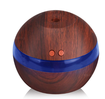 Wooden Aroma Humidifier with LED Light – USB Ultrasonic Essential Oil Diffuser (290ml)
