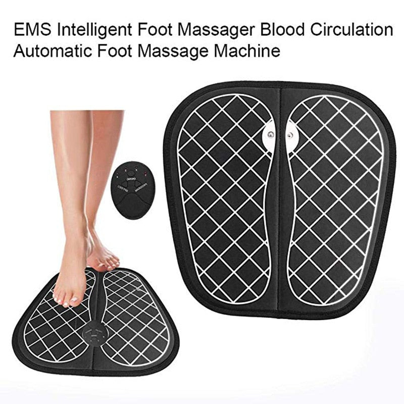 Electric EMS Foot Massager Pad – Muscle Stimulation Mat for Foot Relaxation & Circulation Support