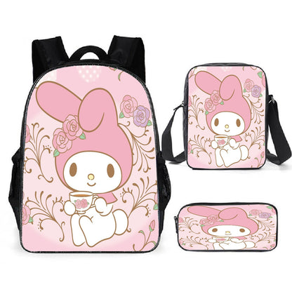 New Cartoon School Bag for Girls | High-Quality Printed Kids Backpack with Pencil Case | Custom Bookbag, Cute & Durable School Bags for Children