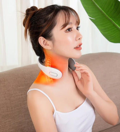 Electric Cervical Spine Massager – Intelligent Neck Guard Pulse Massager for Shoulder & Neck Pain Relief