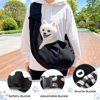 Portable Pet Carrier Bag for Small Dogs & Cats up to 7.5kg - Lightweight Shoulder Bag for Travel, Hiking, and Outdoor Use