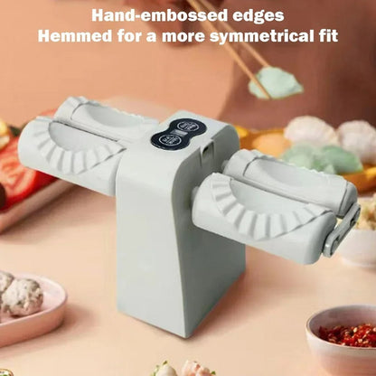 Make perfect dumplings at home with this fully automatic electric dumpling maker. Double-head design for fast, uniform pierogi and dumplings with minimal effort.