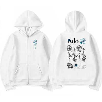 Vintage Gold Printed Zip-Up Hoodie – Classic Hooded Sweatshirt | Premium Casual Streetwear